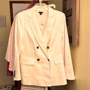 Ann Taylor White Blazer